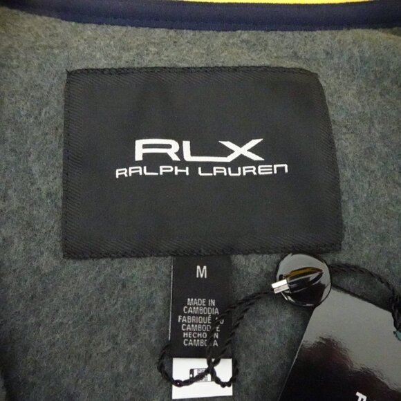 RLX Ralph Lauren 1/4 Zip Pullover Men's Size M Blue Gray Fleece - Picture 5 of 8